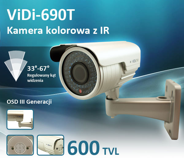 Kamera kolorowa z IR VIDI-690T