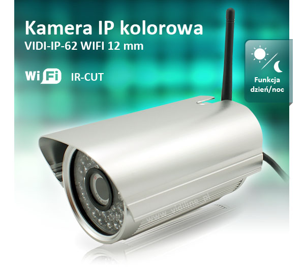 Profesjonalna kamera kolorowa WiFi VIDI-IP-62